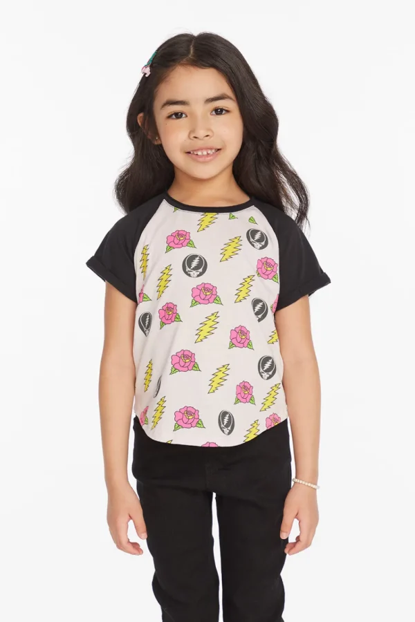 New Grateful Dead Skull & Roses Girls Tee Women/Kids Girls | Music