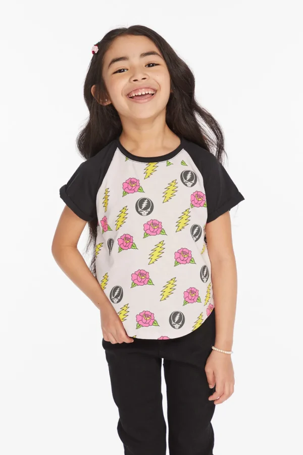 New Grateful Dead Skull & Roses Girls Tee Women/Kids Girls | Music