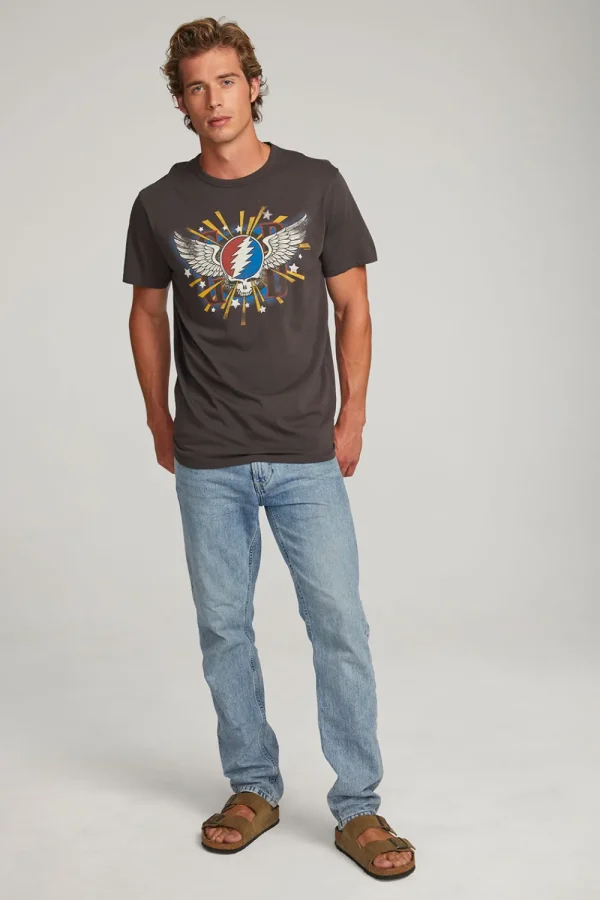 New Grateful Dead Skull & Wings Mens Tee Women Tops | Music
