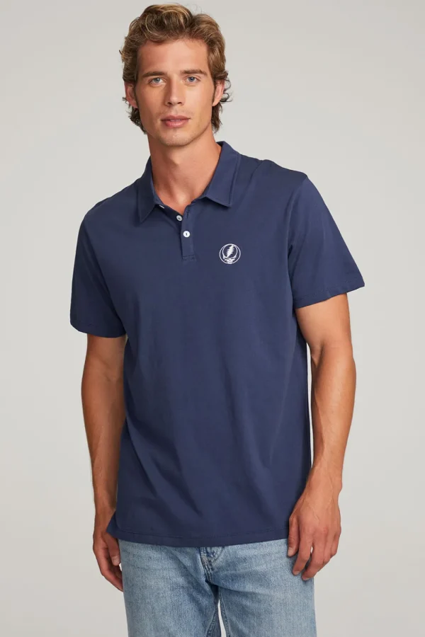 Sale Grateful Dead Steal Your Face Polo Shirt Women Music