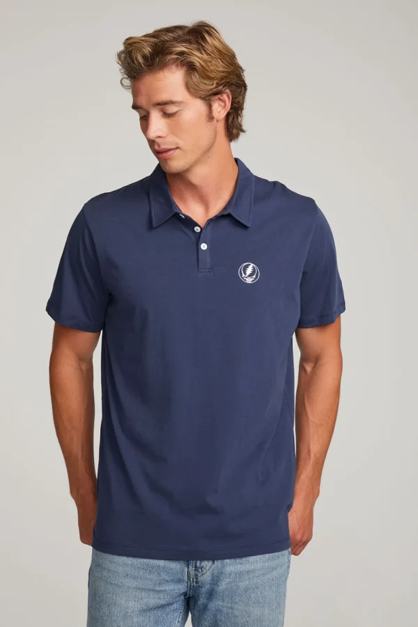 Sale Grateful Dead Steal Your Face Polo Shirt Women Music