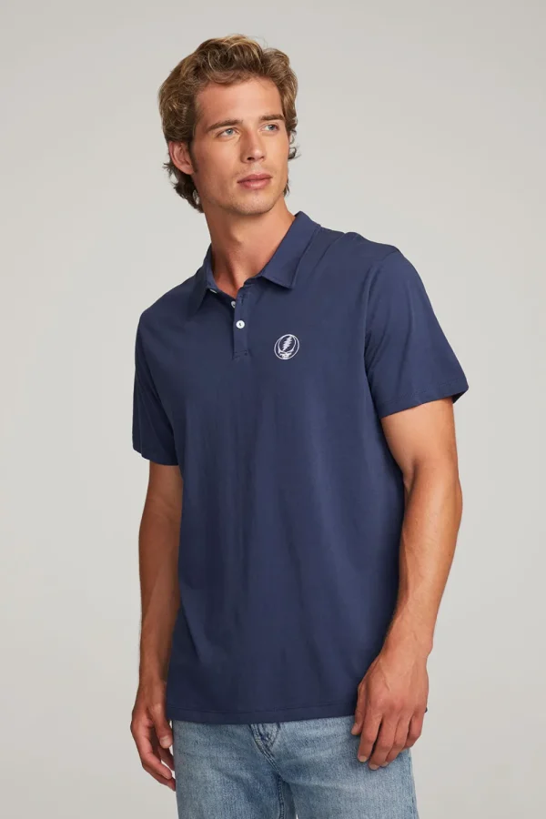 Sale Grateful Dead Steal Your Face Polo Shirt Women Music