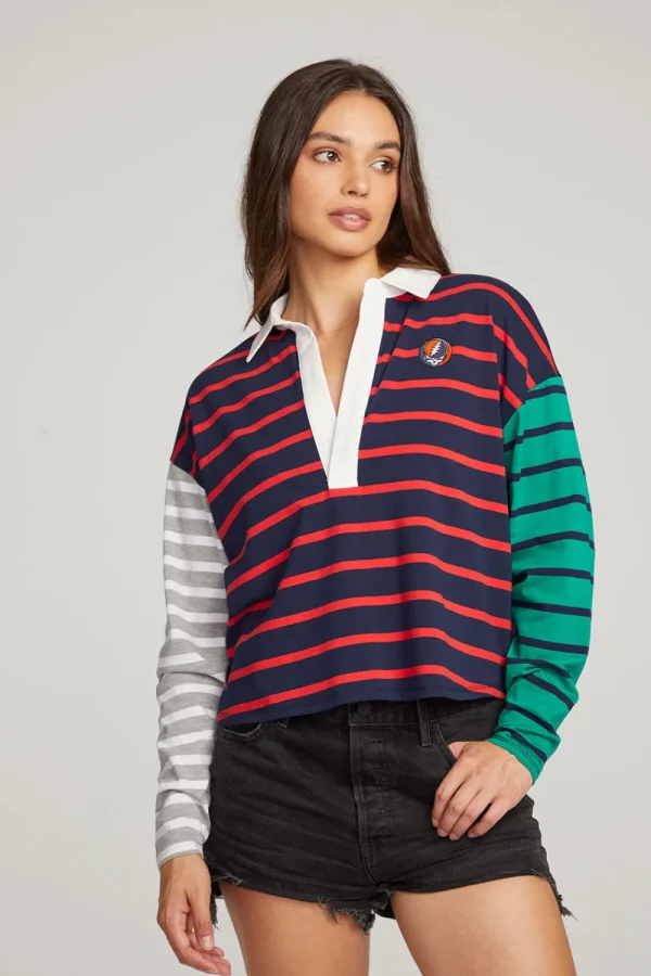 Best Grateful Dead Stealie Rugby Shirt Women Loungewear | Music