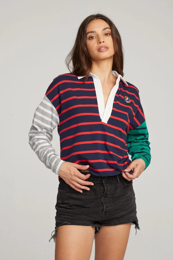 Best Grateful Dead Stealie Rugby Shirt Women Loungewear | Music