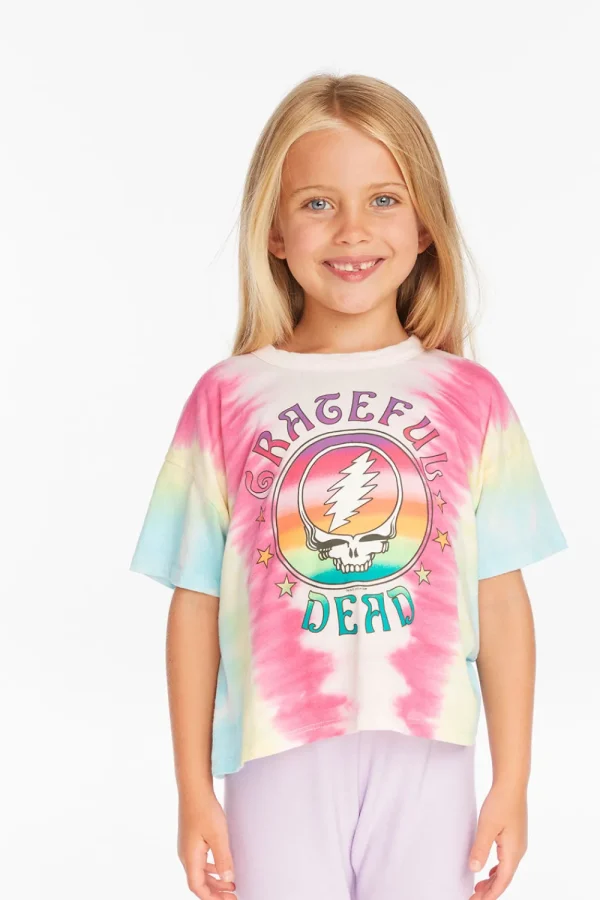 Outlet Grateful Dead Tie Dye Steal Your Face Tee Women/Kids Girls | Music