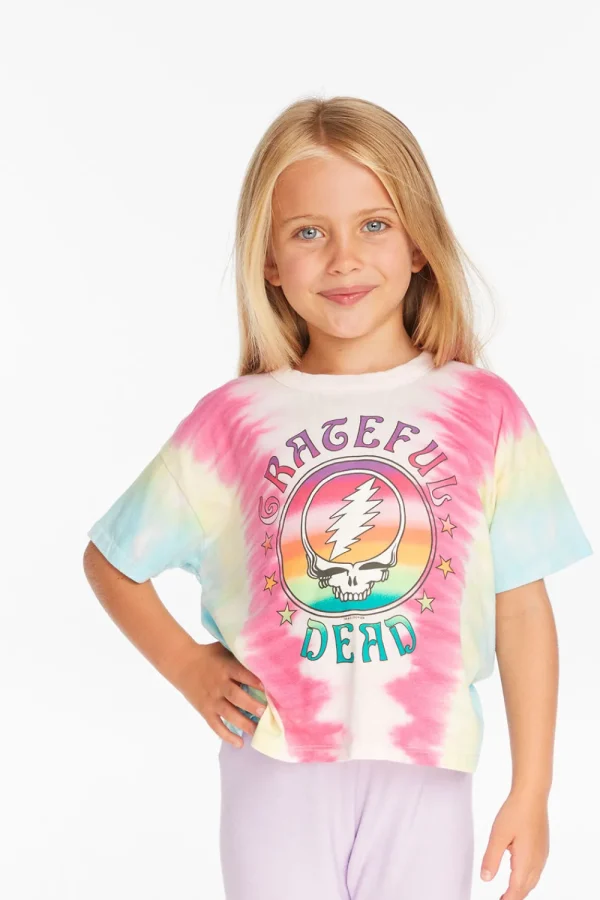 Outlet Grateful Dead Tie Dye Steal Your Face Tee Women/Kids Girls | Music