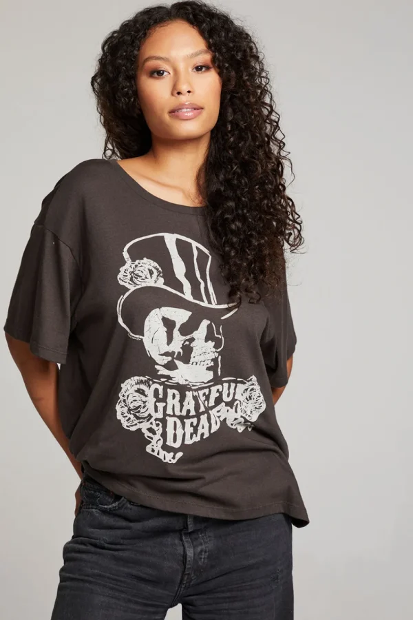New Grateful Dead Top Hat Skull Tee Women Loungewear | Music