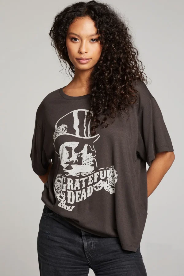 New Grateful Dead Top Hat Skull Tee Women Loungewear | Music