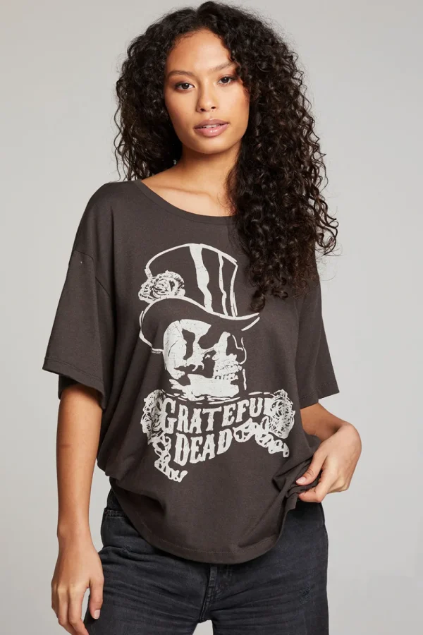 New Grateful Dead Top Hat Skull Tee Women Loungewear | Music
