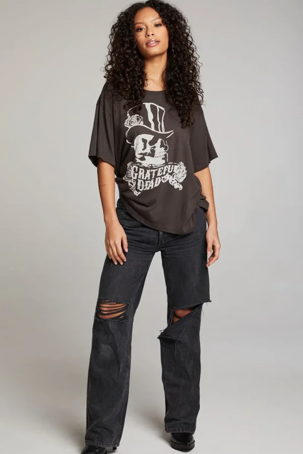 New Grateful Dead Top Hat Skull Tee Women Loungewear | Music