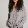 New Grateful Dead Tour Shirt Long Sleeve Button Down Women Loungewear | Music