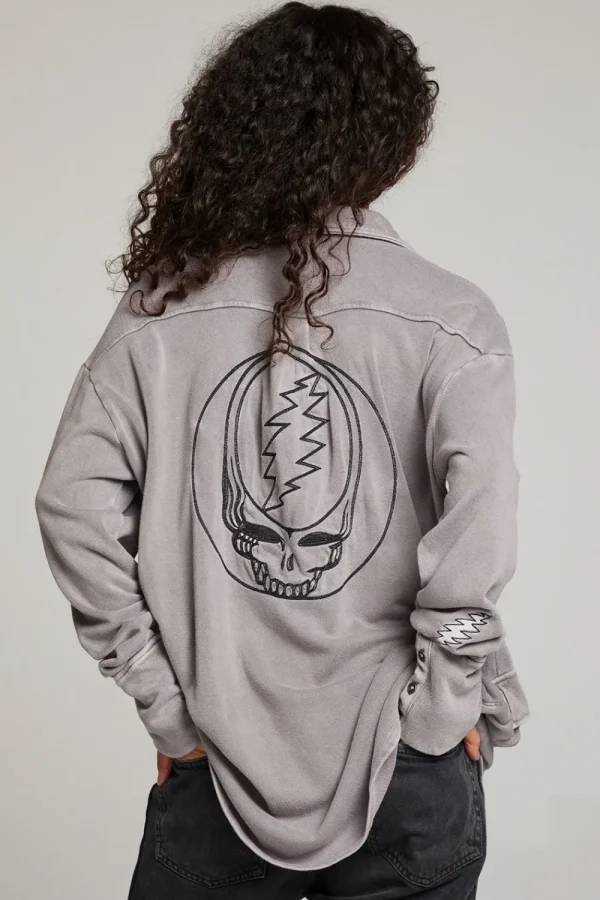 New Grateful Dead Tour Shirt Long Sleeve Button Down Women Loungewear | Music