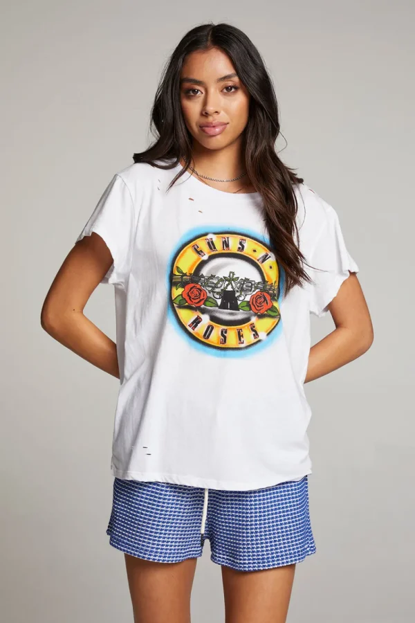 Best Guns N' Roses Classic Logo Tee Women Loungewear | Music