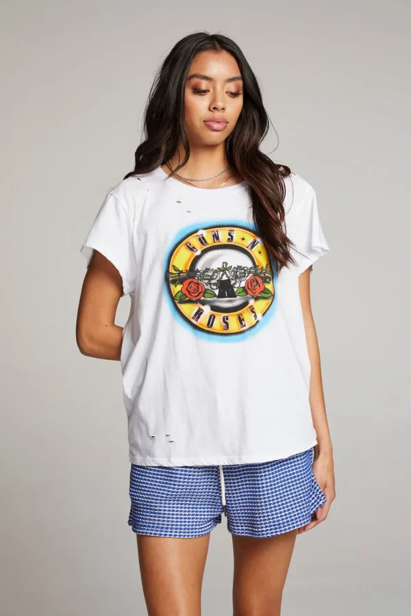 Best Guns N' Roses Classic Logo Tee Women Loungewear | Music