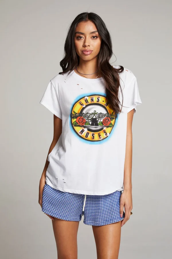 Best Guns N' Roses Classic Logo Tee Women Loungewear | Music