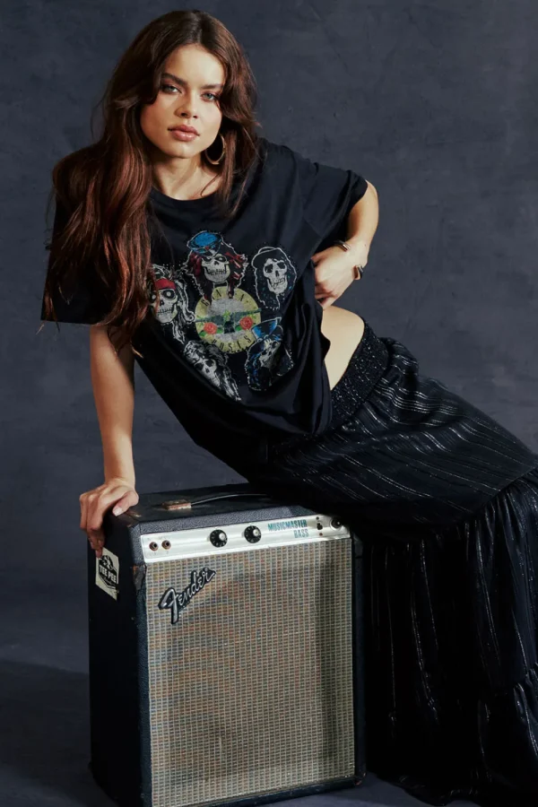Online Guns N' Roses Los Angeles Coliseum One Size Tee Women Loungewear | Music