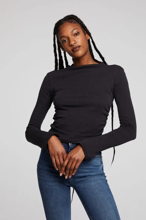 Best Hailey Licorice Long Sleeve Women Loungewear | Tops