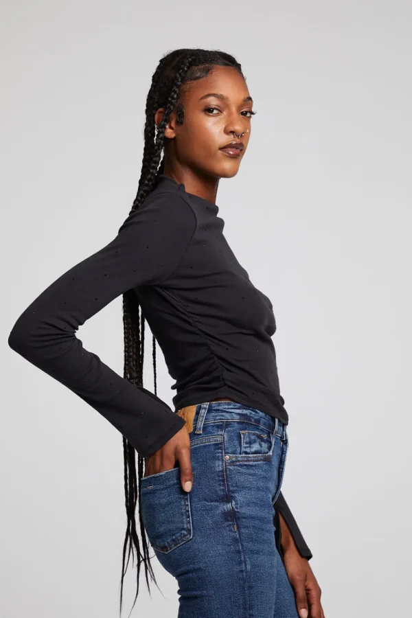 Best Hailey Licorice Long Sleeve Women Loungewear | Tops