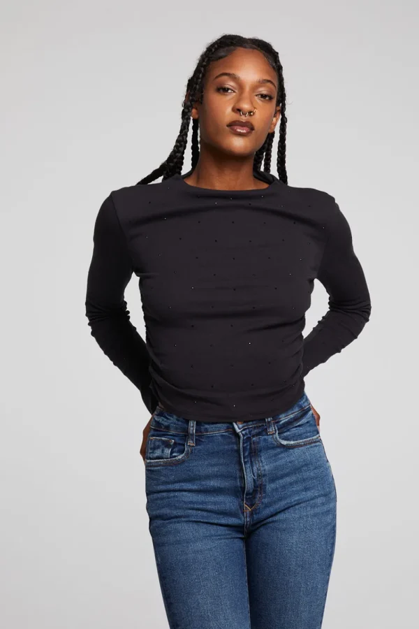 Best Hailey Licorice Long Sleeve Women Loungewear | Tops