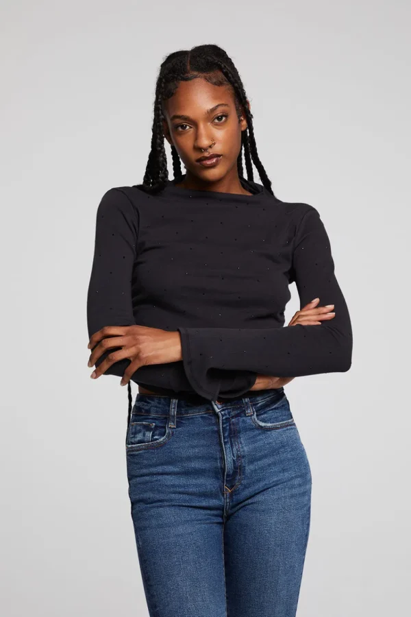 Best Hailey Licorice Long Sleeve Women Loungewear | Tops