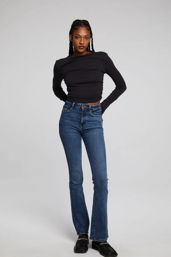 Best Hailey Licorice Long Sleeve Women Loungewear | Tops