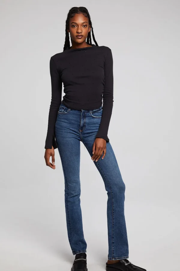 Best Hailey Licorice Long Sleeve Women Loungewear | Tops
