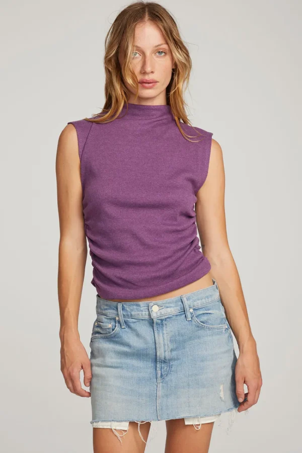 Clearance Haileyy Eggplant Tank Top Women Loungewear | Tops