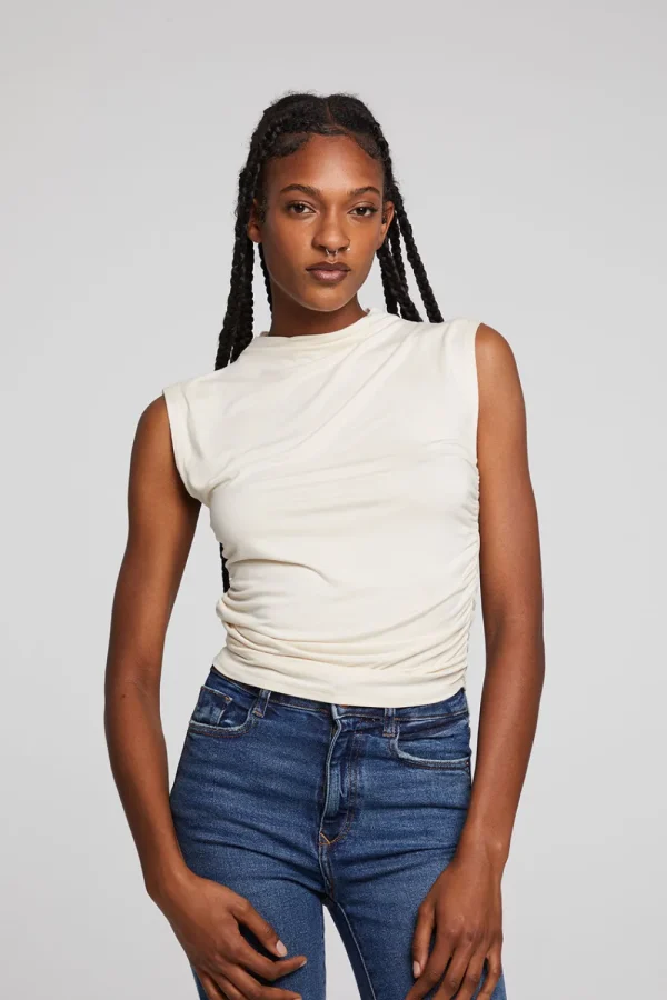 Discount Haileyy White Cap Grey Tank Top Women Loungewear | Tops