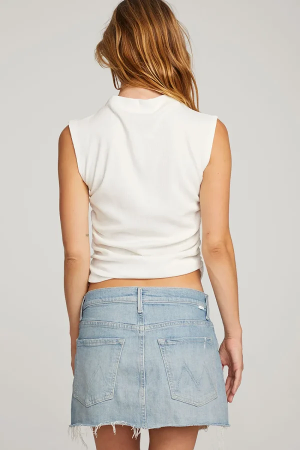 Best Haileyy White Tank Top Women Loungewear | Tops