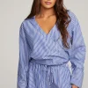 Outlet Haley Marmont Stripe Blouse Women Loungewear | Tops