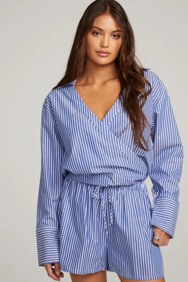 Outlet Haley Marmont Stripe Blouse Women Loungewear | Tops