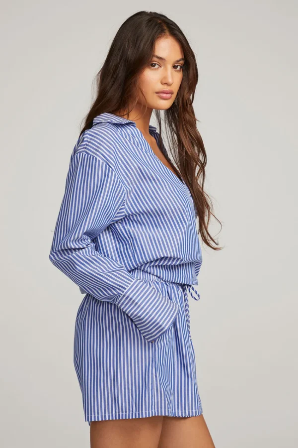 Outlet Haley Marmont Stripe Blouse Women Loungewear | Tops