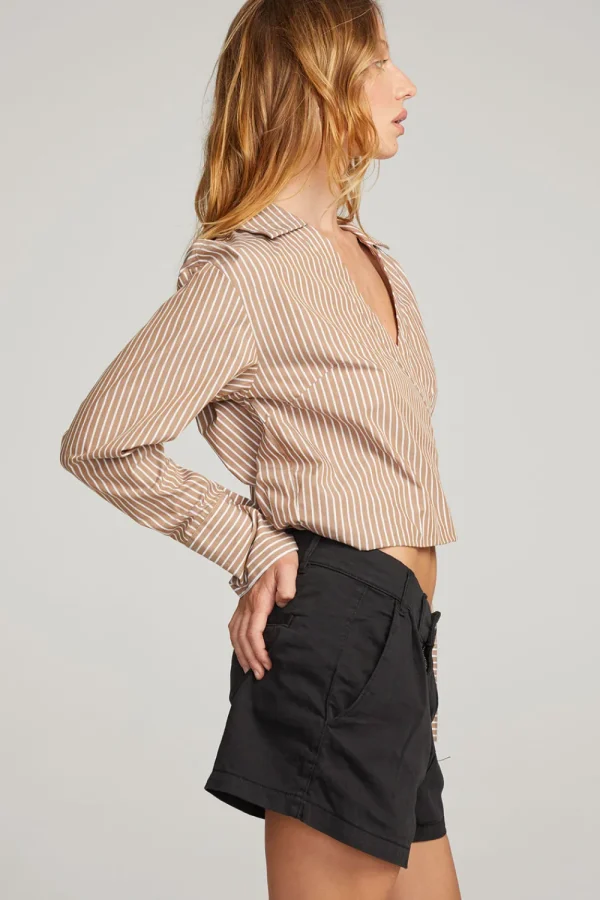 Cheap Haley Whiskey Stripe Blouse Women Loungewear | Tops