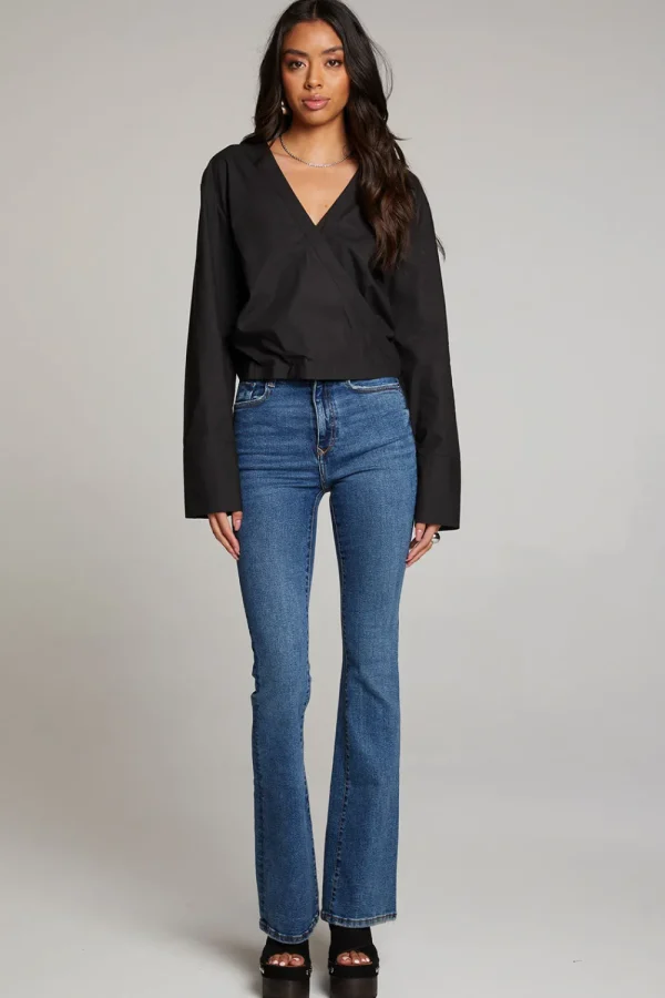 Clearance Haleyy Licorice Blouse Women Loungewear | Tops