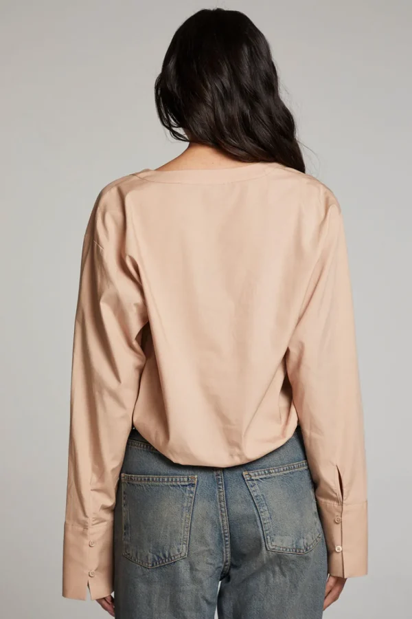 Best Sale Haleyy Warm Taupe Blouse Women Loungewear | Tops