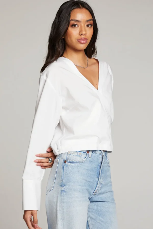 Shop Haleyy White Blouse Women Loungewear | Tops