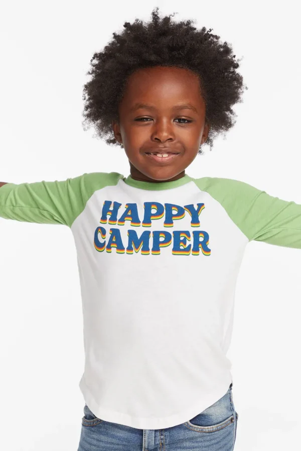 Online Happy Camper Boys Baseball Tee Kids/BOY Boys