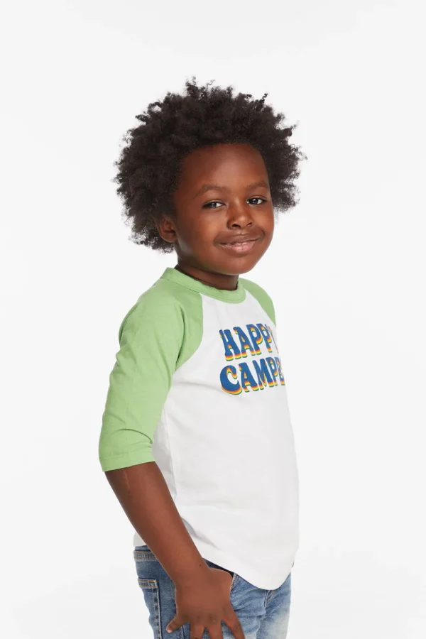 Online Happy Camper Boys Baseball Tee Kids/BOY Boys