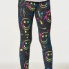 Clearance Happy Face Leggings Kids Girls