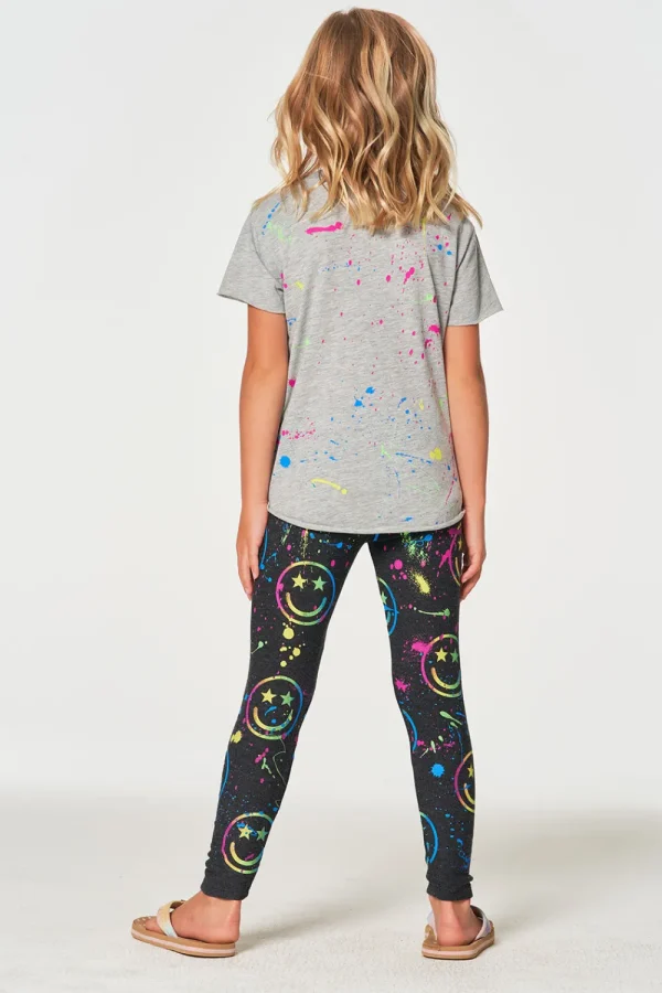 Clearance Happy Face Leggings Kids Girls