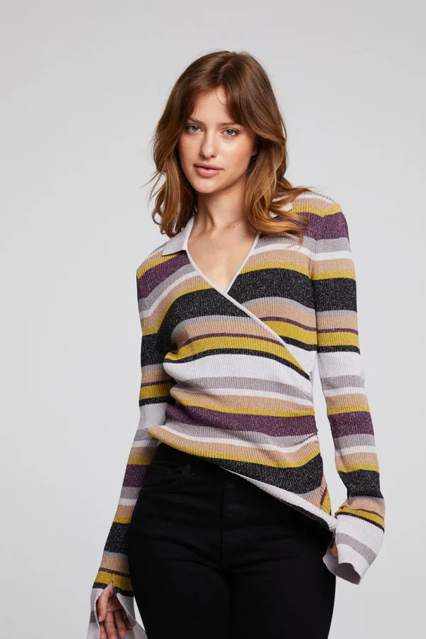 Outlet Harper Haight Street Stripe Long Sleeve Women Loungewear | Tops