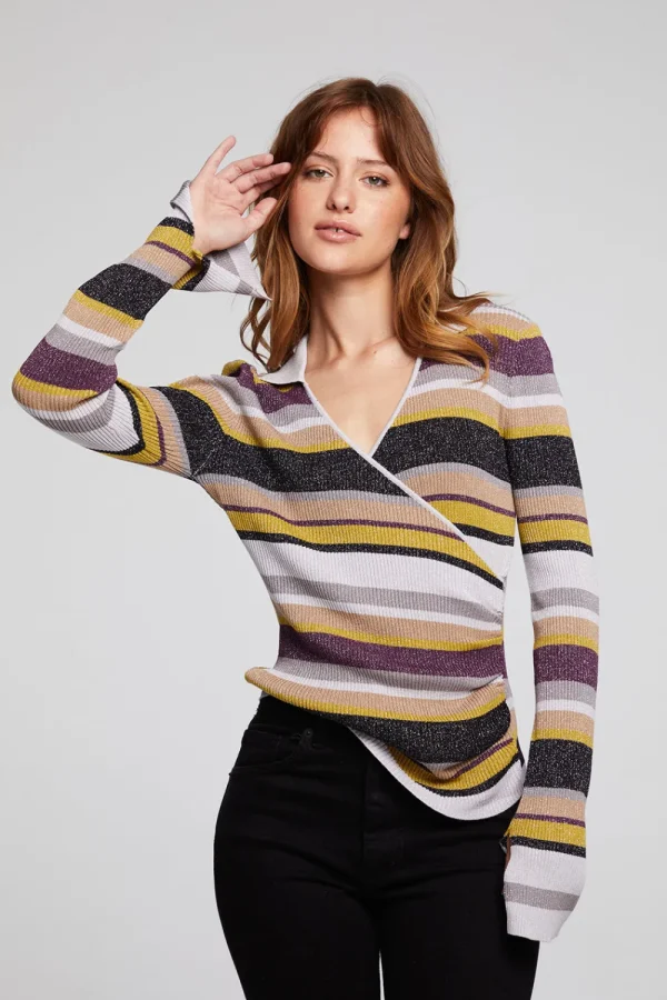 Outlet Harper Haight Street Stripe Long Sleeve Women Loungewear | Tops