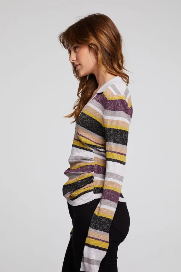 Outlet Harper Haight Street Stripe Long Sleeve Women Loungewear | Tops