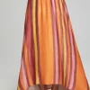 Cheap Hazel Maxi Skirt - Sunset Stripe Women Loungewear | Bottoms