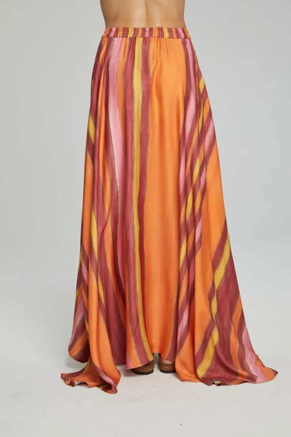 Cheap Hazel Maxi Skirt - Sunset Stripe Women Loungewear | Bottoms