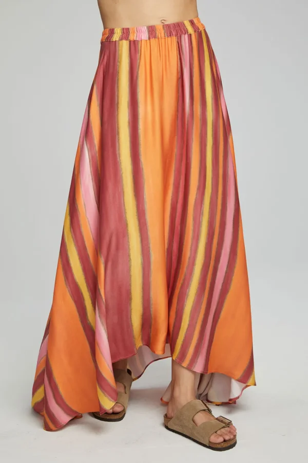 Cheap Hazel Maxi Skirt - Sunset Stripe Women Loungewear | Bottoms