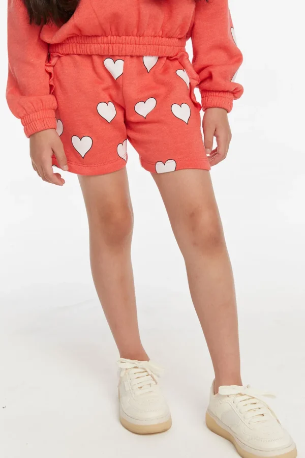 Online Hearts Girls Shorts Kids Girls