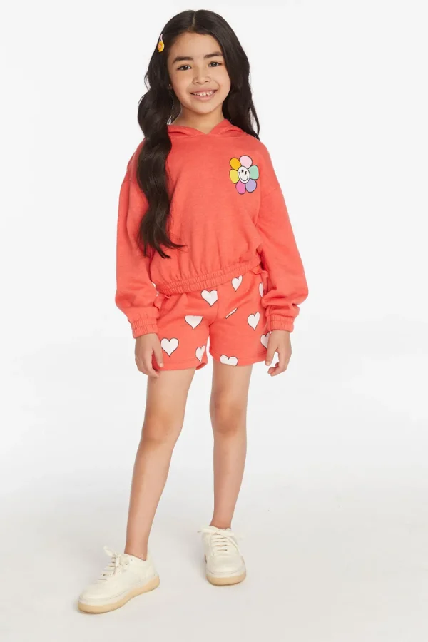 Online Hearts Girls Shorts Kids Girls