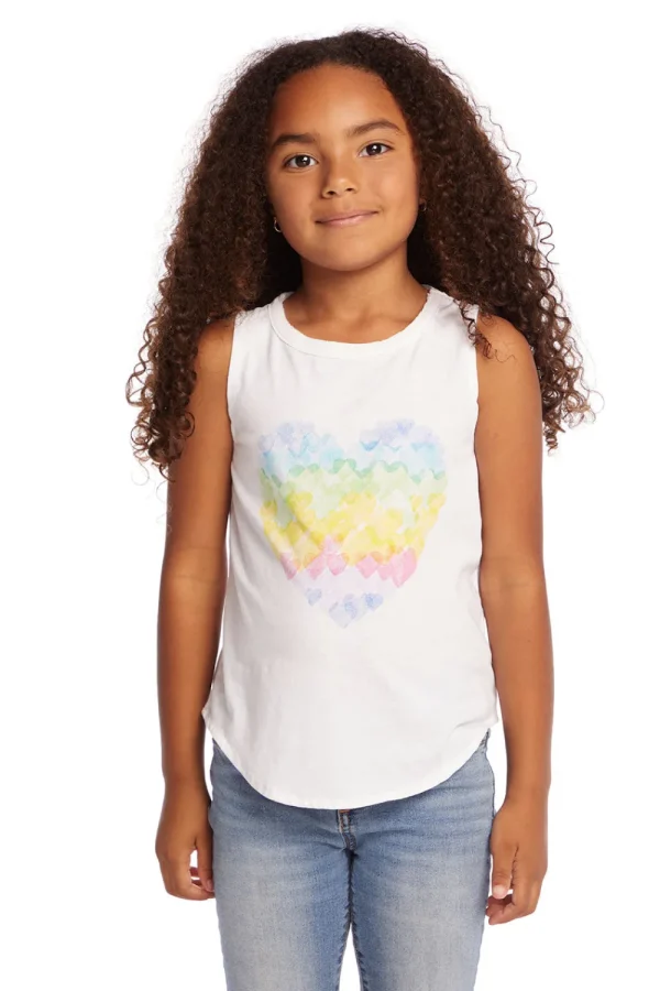 Cheap Hearts Shirt Girls Vintage Jersey Shirttail Muscle Kids Girls