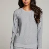 Sale Heather Grey Long Sleeve Raglan Pullover Women Loungewear | Tops